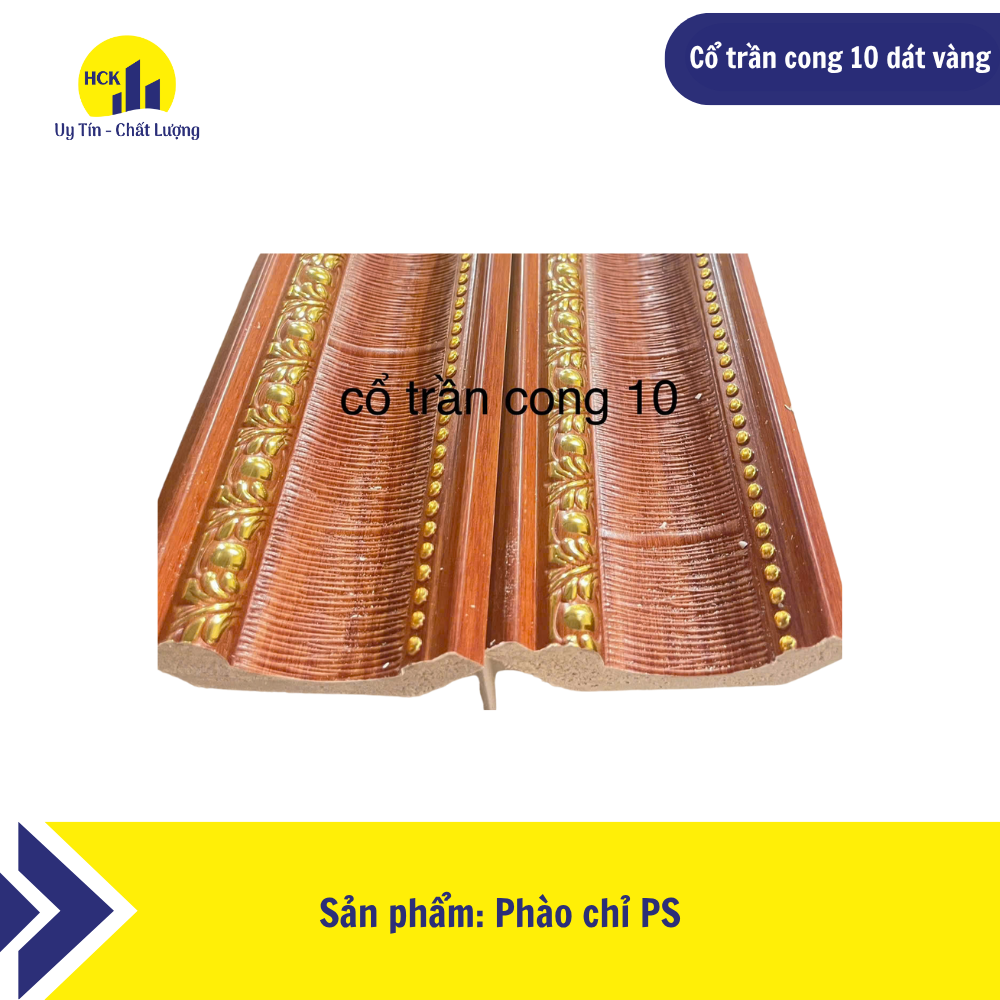 Cổ trần cong 10 dát vàng