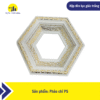 Hộp đèn lục giác trắng