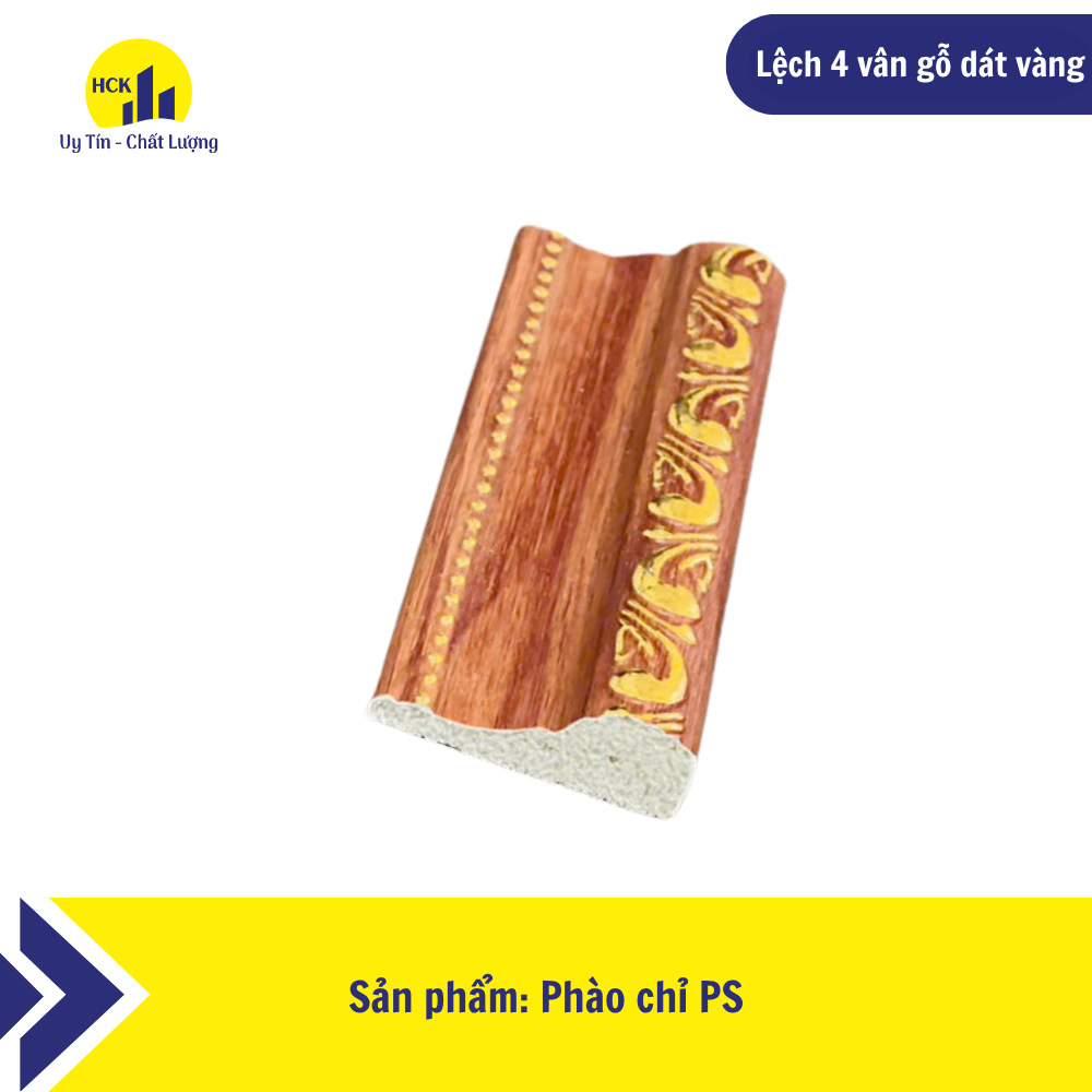 Lệch 4 vân gỗ dát vàng