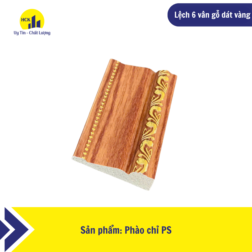 Lệch 6 vân gỗ dát vàng
