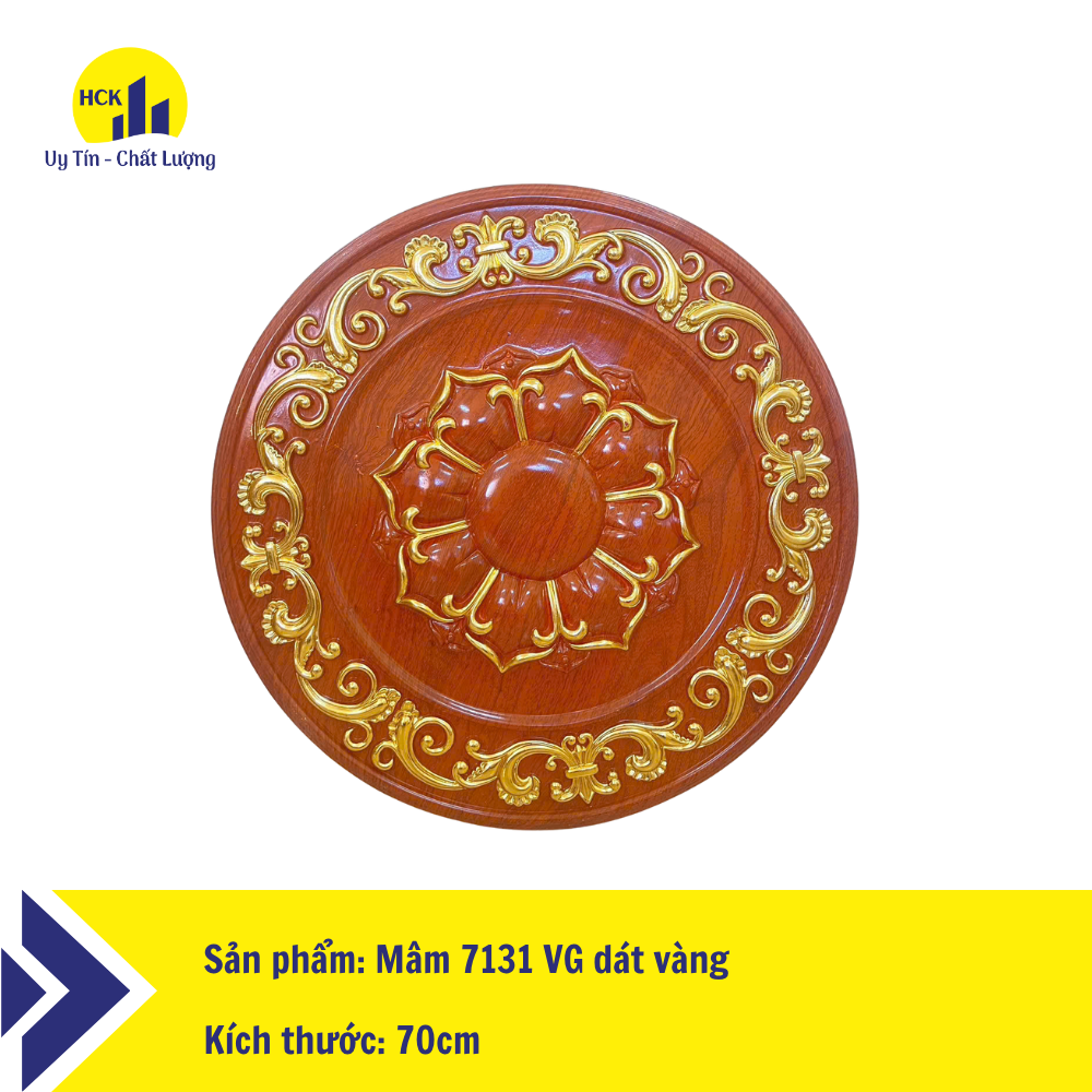 Mâm trần gỗ tròn - Mâm trần đẹp tại Vĩnh Phúc