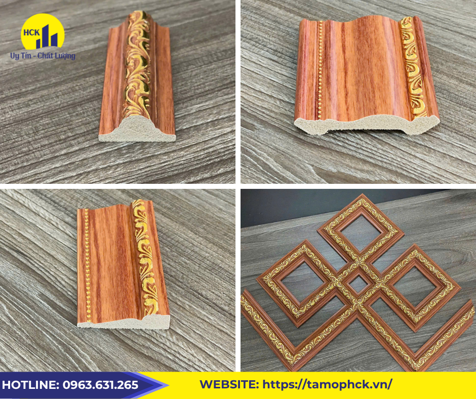 Phào chỉ PS dát vàng tại Vĩnh Phúc