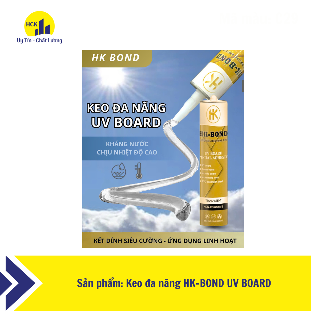 Keo đa năng HK-BOND UV BOARD