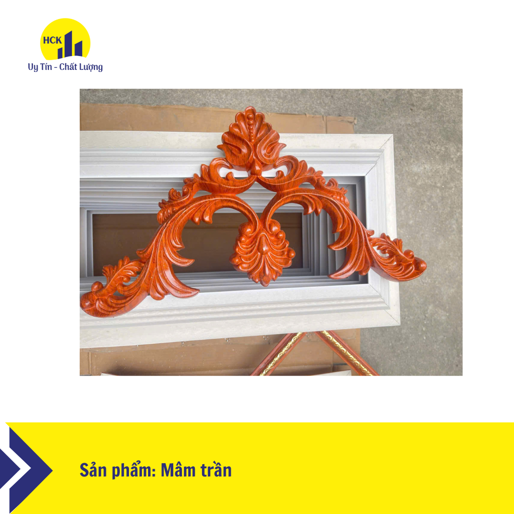 Hoa góc màu gỗ trơn